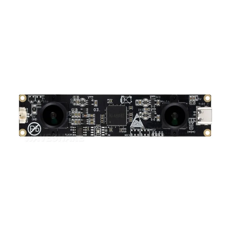 

OS02G10 2MP Stereo USB Camera Module, OS02G10 Sensor Chip, USB2.0 Port, Synchronized Same-frame Output, 62mm Baseline