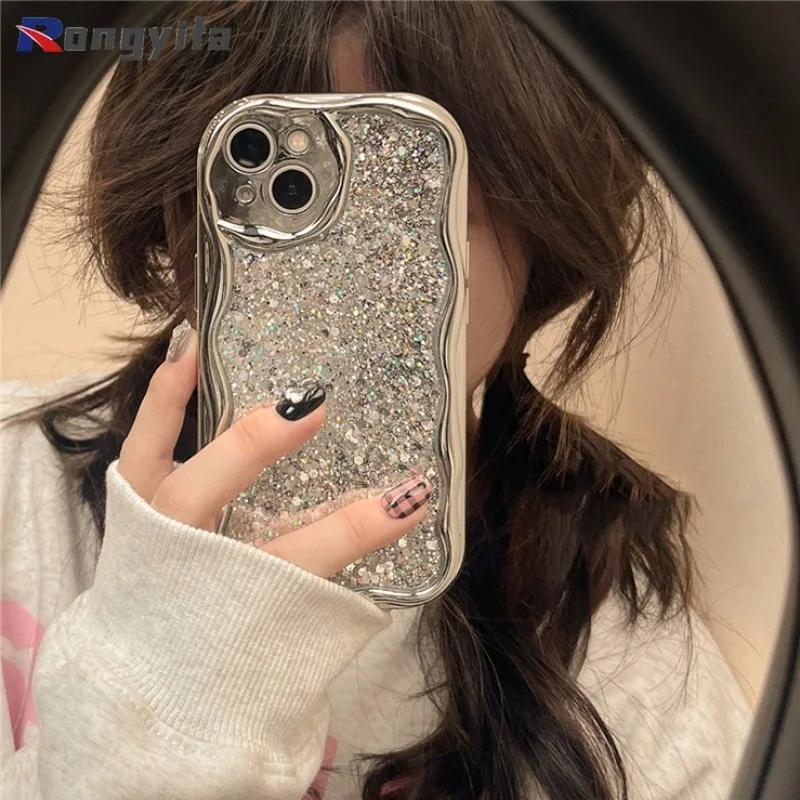 حافظة لامعة من الفضة لفيفو y20i y20s y20t y12s y11s y12a x100 x90s x80 x70 pro x60 x50 x30 pro