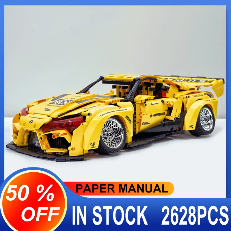 

2022 New 2628Pcs Low-lying Sport Car 10249 1:10 Model MOC High-Tech Building Blocks Bricks Educational Puzzle Toy Birthday Gifts