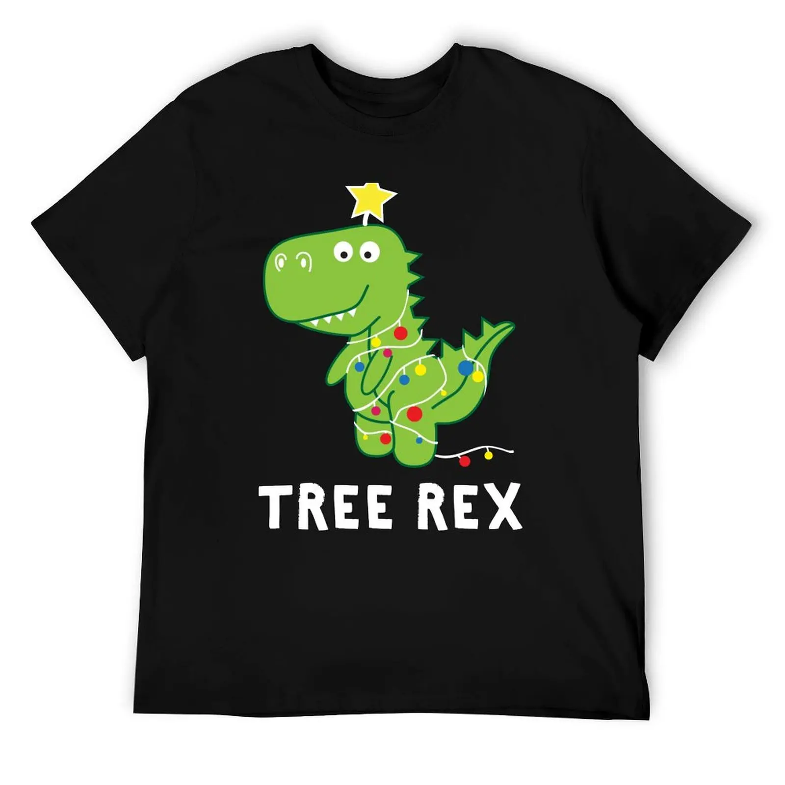 مضحك عيد الميلاد شجرة ديناصور ريكس تي شيرت تي شيرت للرجل الجرافيك خمر مضحك تي شيرت رجل أنيمي التي شيرت تي شيرت #1