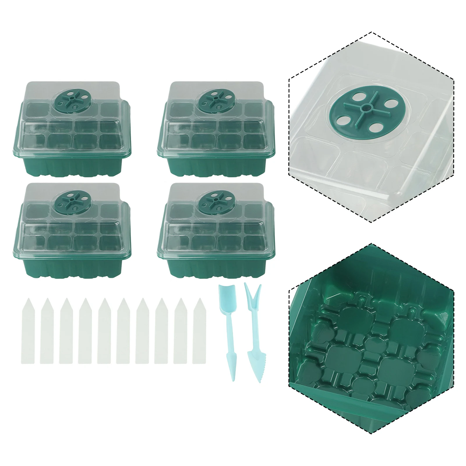 For House Nursery Pots For Potatoes Greenhouse Label Peppers Plastic Compartments Courtyard Eggplant Flowers Propagation