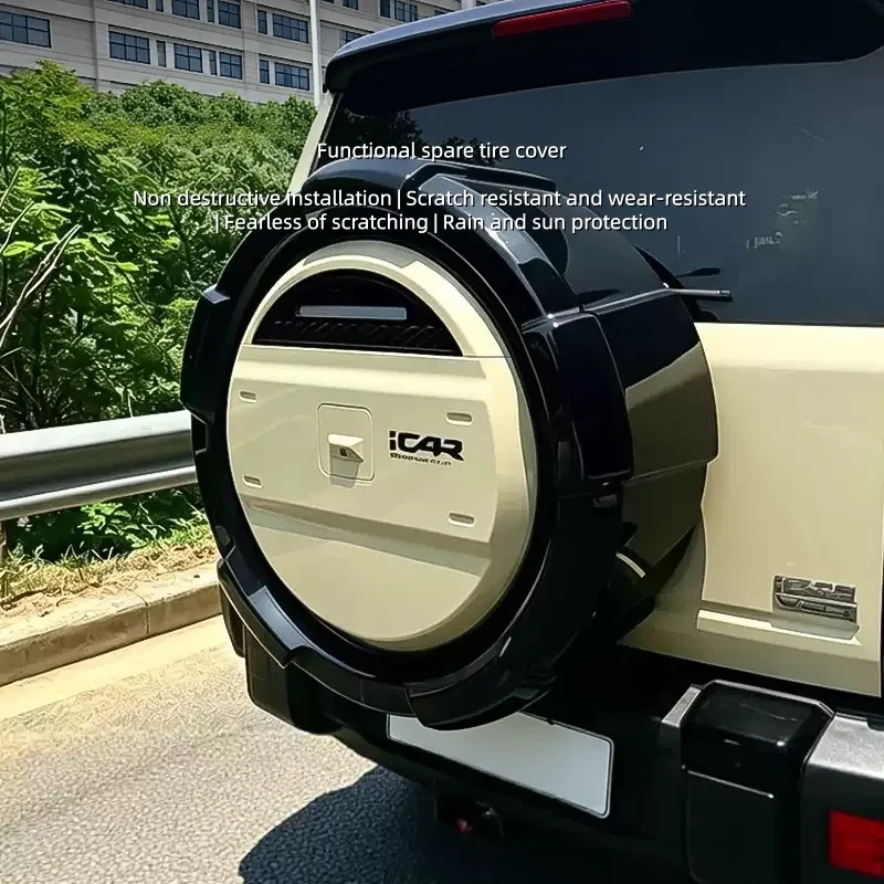 Fit for Chery ICAR V27 Car Spare Tire Cover Lossless Installation Scratch Wear-resistant Rainproof Sunproof Modification Parts