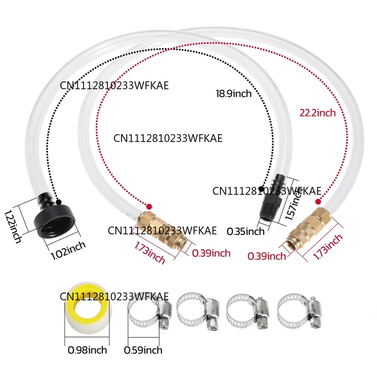Seastar Hydraulic Steering Oil Fill Tube Bridge Kit Boat Exhaust Fitting Fill Kit for Seastar Hydraulic Steering Systems