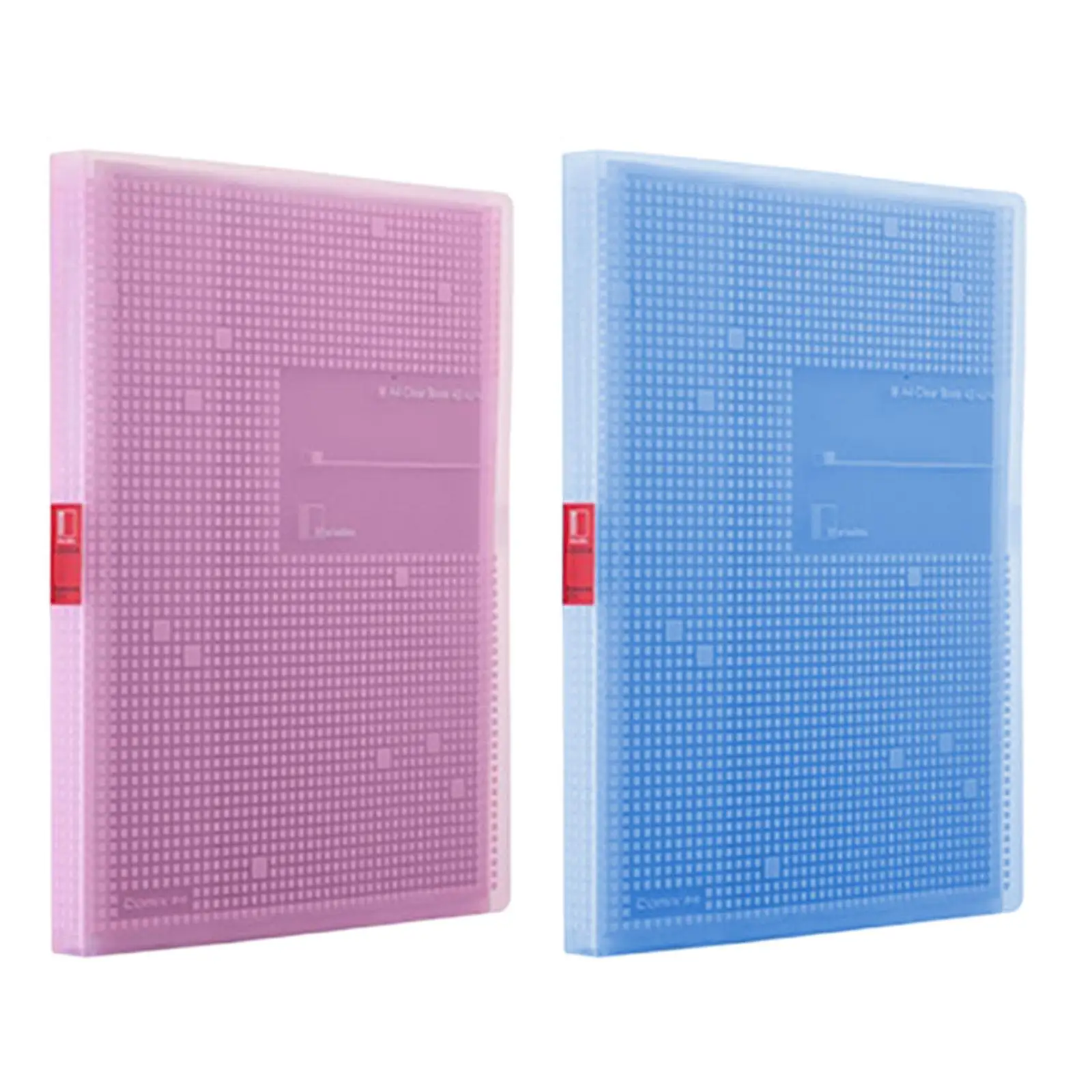 Binder Folders with 40 Pockets Folder , Clear protectors, Noncling Presentation Book for Certificates, Schedules Photos Recipes