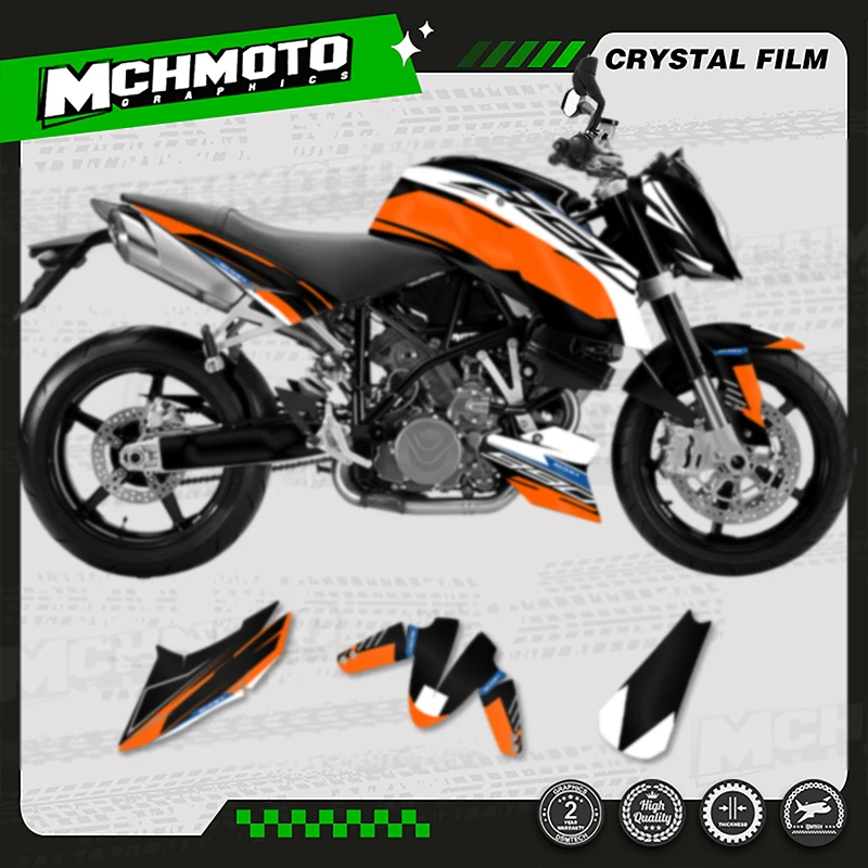 

MCHMFG Custom Team Graphics Background Decals Stickers Kit for KTM DUKE 990R 2007-2013 990 2005-2016