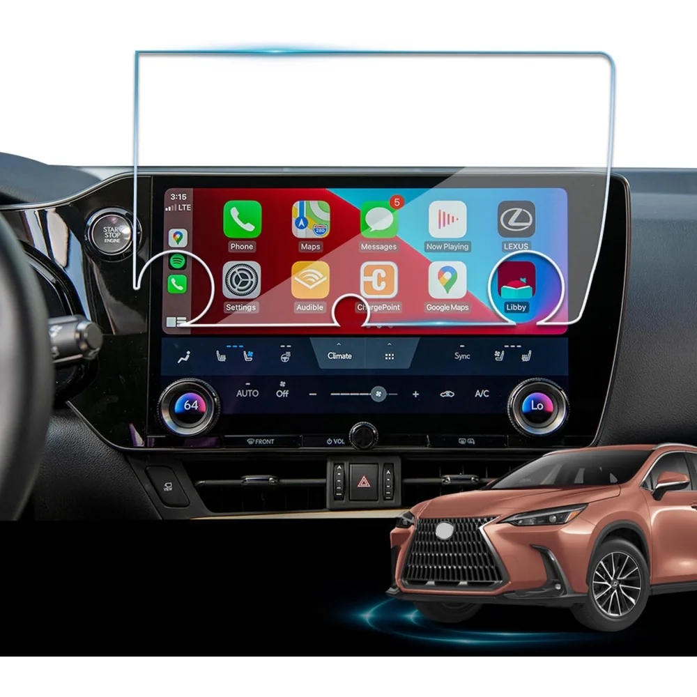 Protetor de Tela de 14 Polegadas para Lexus NX NX250 NX350 2022-2025, Película Protetora de Vidro Temperado para Acessórios de Navegação GPS Automotiv