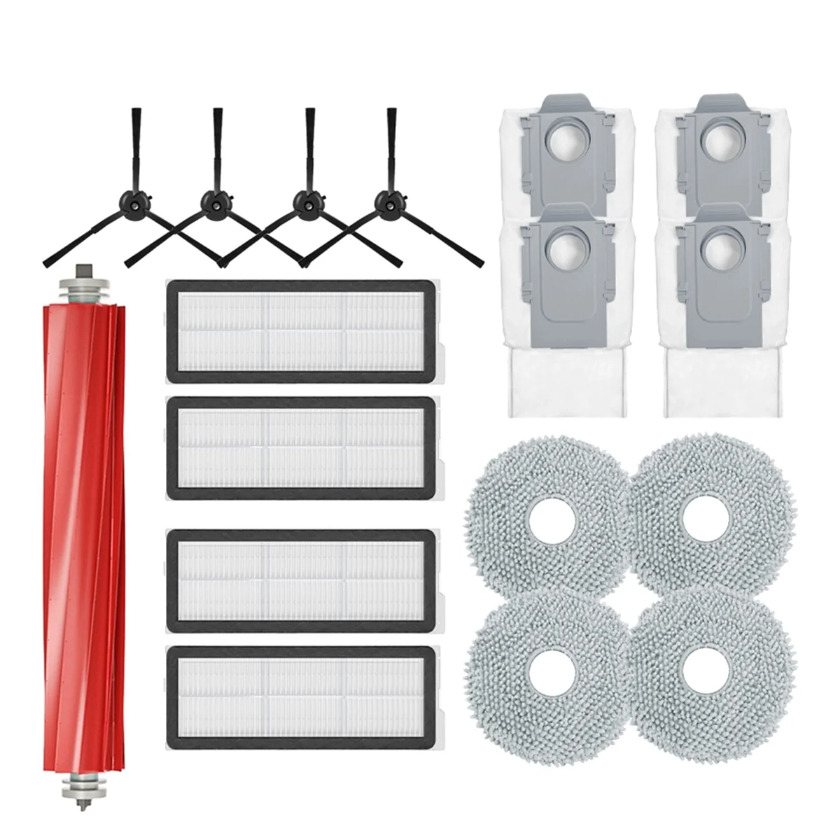 A20M For Qrevo S Replacement Main Side Brush HEPA Filter Mop Pads Dust Bags Spare Parts Accessory