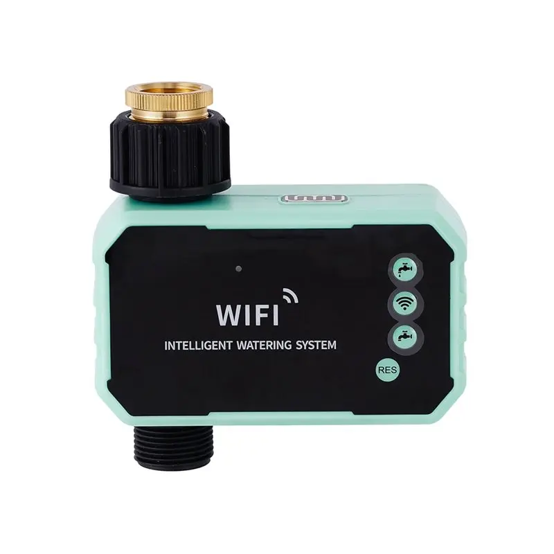 

Контроллер автоматического полива ABBO-WIFI с солнечной батареей, умная система автоматического полива для сада, контроллер для крана с резьбой 3/4 дюйма