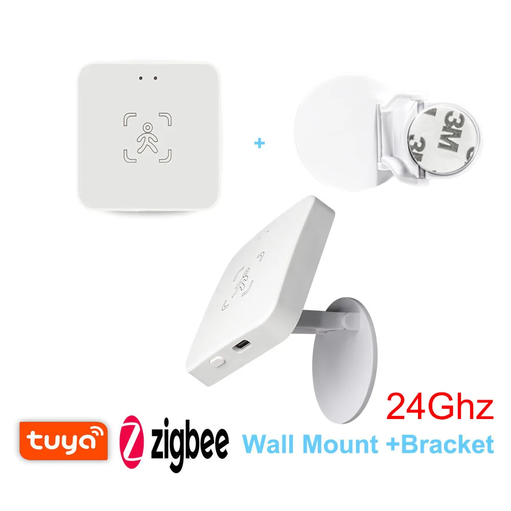 Tuya Zigbee/WiFi Smart Anwesenheitssensor 24GHz MmWave Radar-Erkennung Helligkeits-/Entfernungsmessung Unterstützt Home Assistant