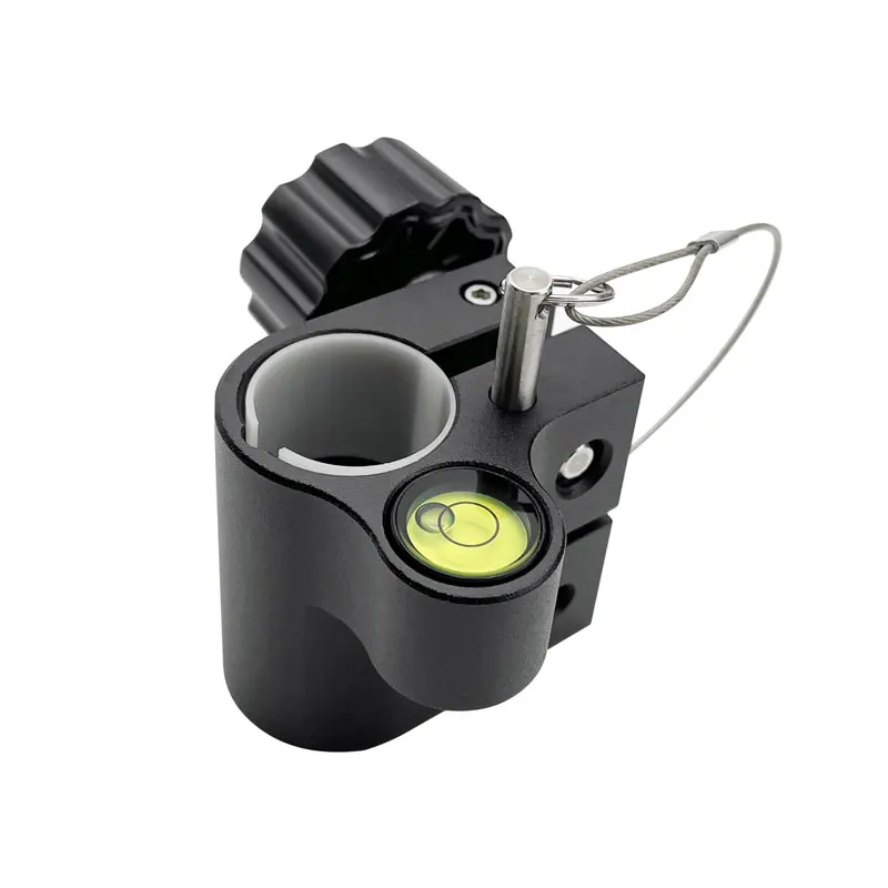 Lock Mechanism Features Built-In Bubble Vial Metal Seat  With Locking Pin Twist Carbon Fiber Pole Total Stions Prism GPS