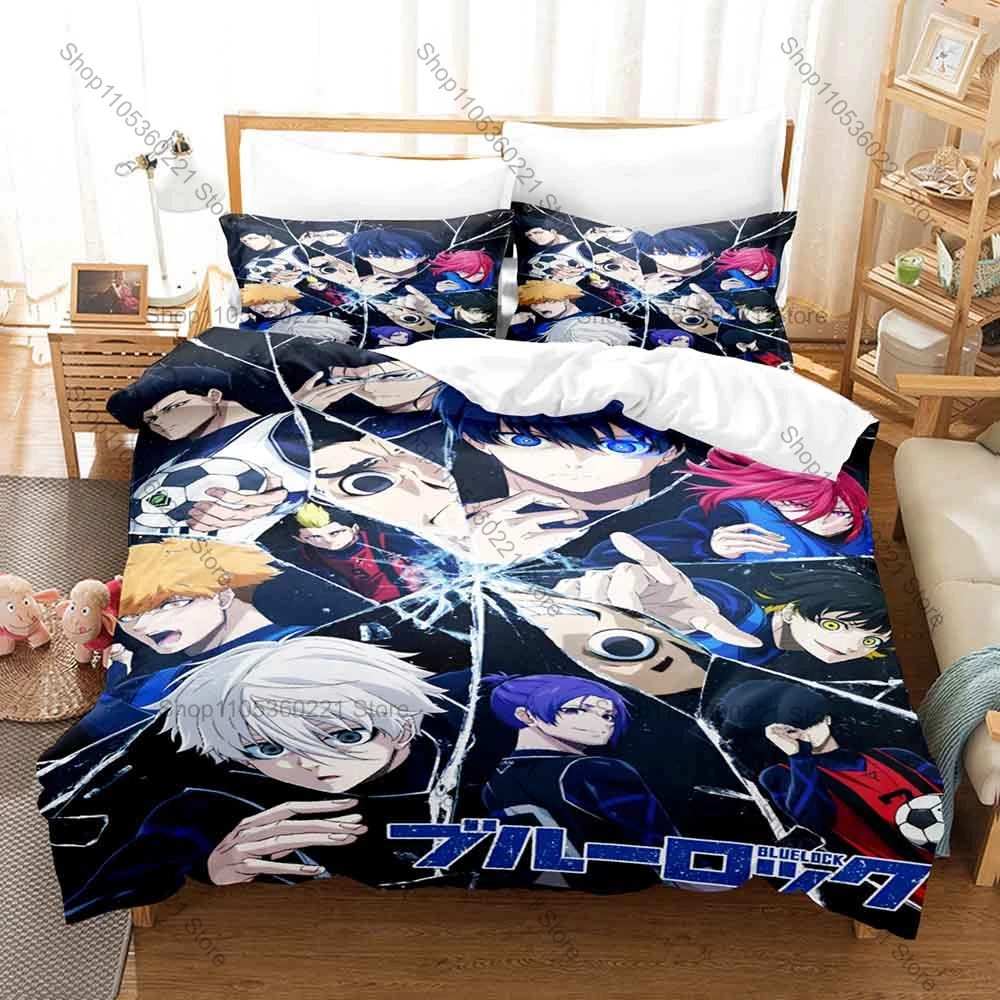Cool Monochrome Soccer Stadium Athlete Line Art 3Pcs Bedding Set Duvet Cover & Pillowcases Neutral Sports Home Textile Anime