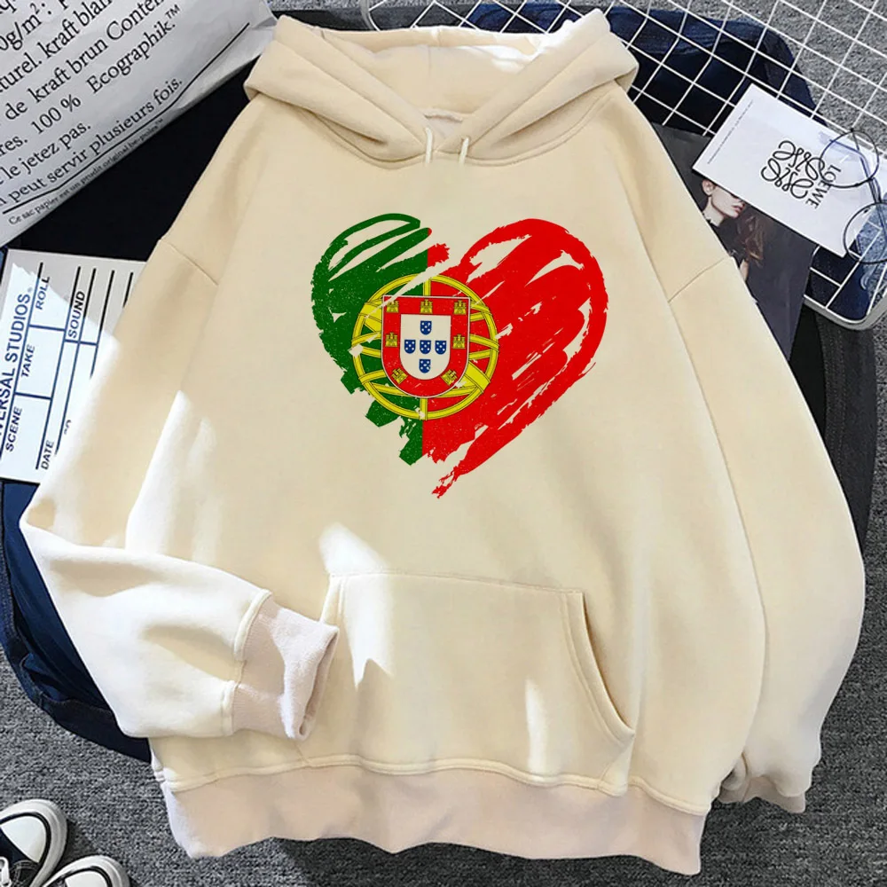 

Portugal hoodies women aesthetic long sleeve top Hooded Shirt female Korean style clothing