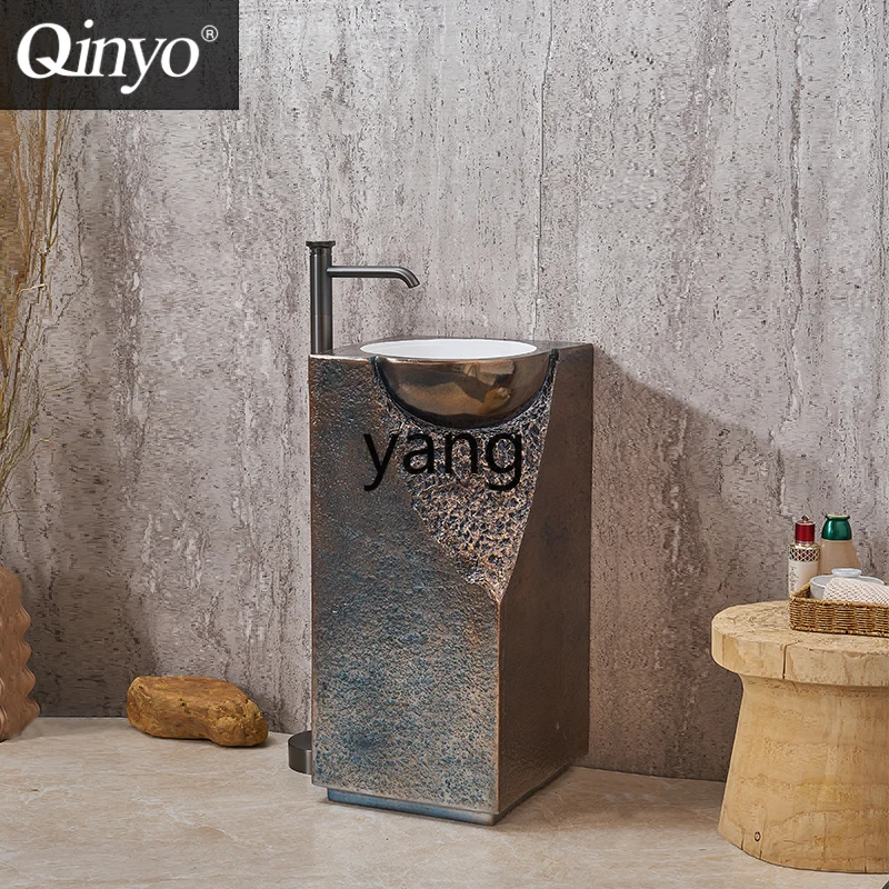 حوض غسيل عمود Yhm حوض عمود إقامة منزلية متكامل من النوع الأرضي