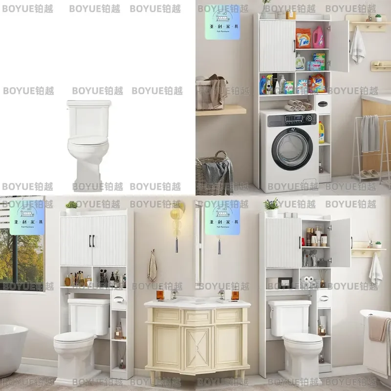 for Bathroom Storage Rack Toilet Paper Holder Washing Machine Locker Household Toilet Organizer Shelf Wall Mounted