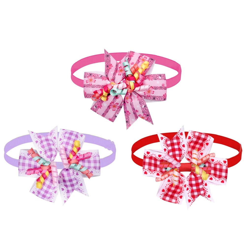 New 50/100pc Dog Bow Tie  Summer Dog Items Bulk Small Dog Bowties  Fashion Dog Supplies Dog Grooming Accessories For Small Dogs