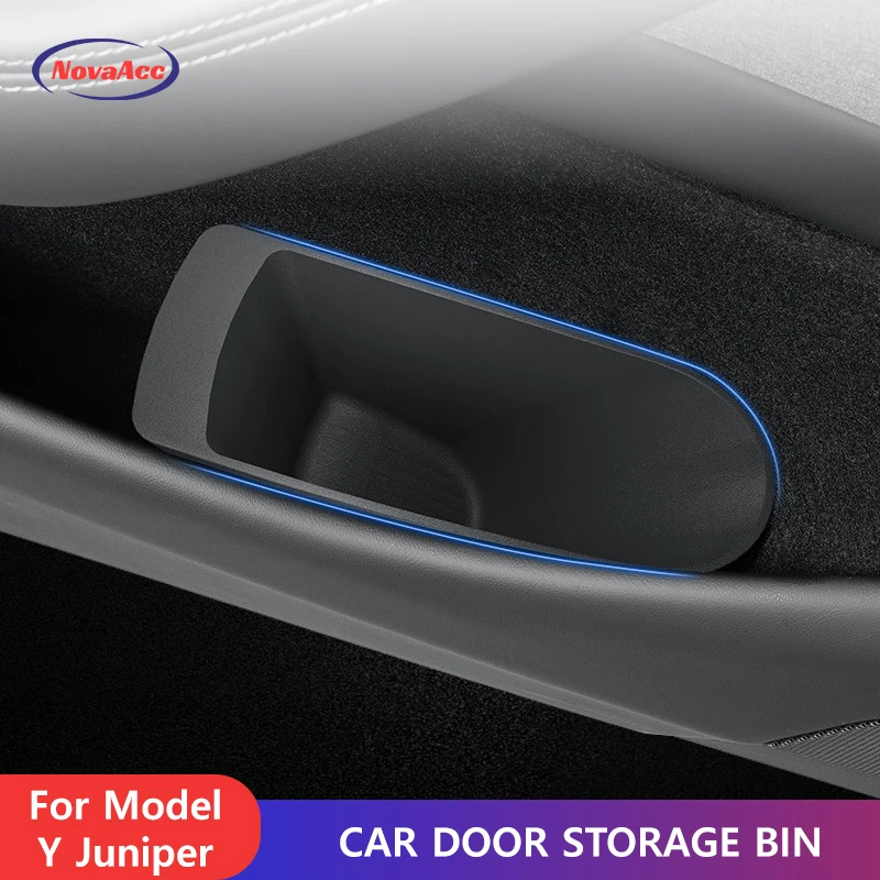 

Car Door Storage Bin For Tesla Model Y Juniper 2025 TPE Waterproof Trash Wet Umbrella Bucket Shock - Absorbing Anti - Noise Box
