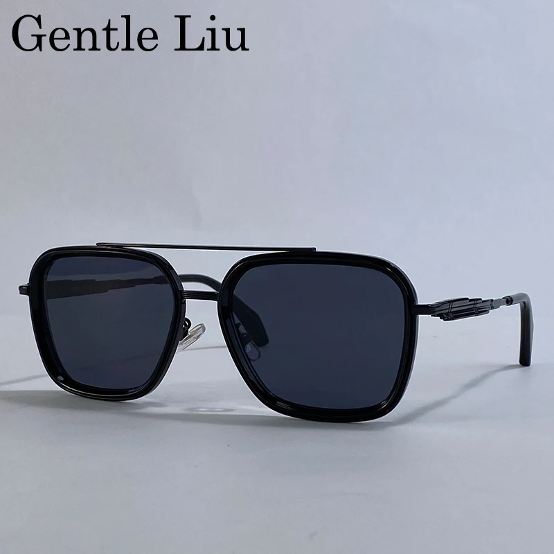 

Vintage Square Steampunk Sunglasses Men 2025 Luxury Brand Punk Polygon Sun Glasses Classic Metal Frame Eyewear Outdoor Shades