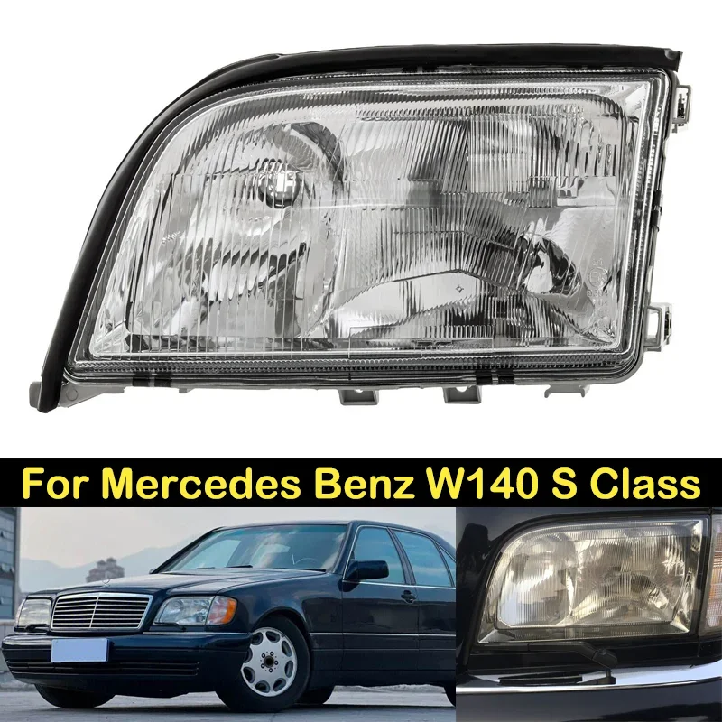 

Headlight for Benz W140 S-Class 1991-1998 S500 S600 S300 front bumper headlight headlamp assembly head light head lamp