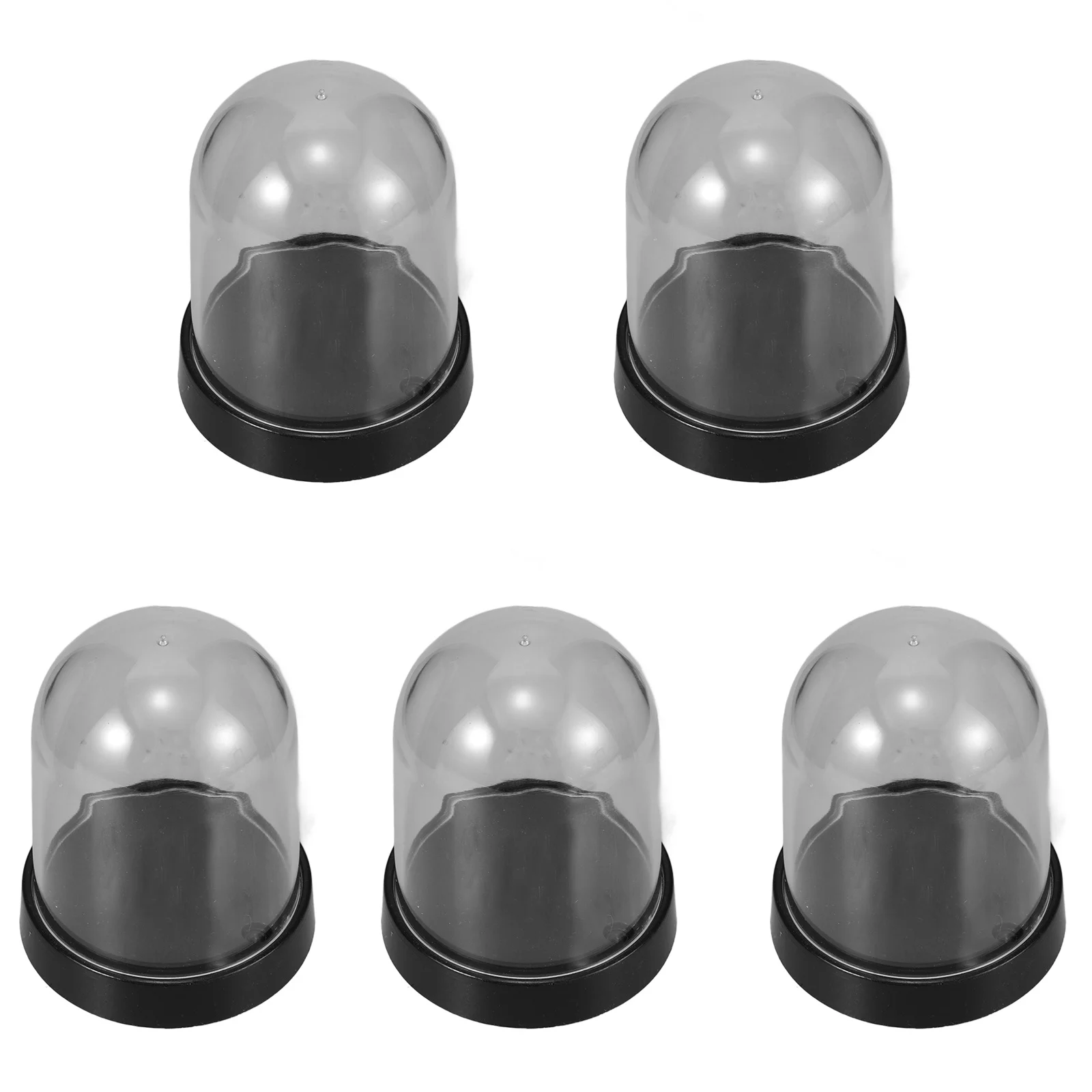 

5 set Glass Cloche Dome Clear Plastic Display Case With Base For Vase Flower Arrangement Miniature Dome Cloche Transparent