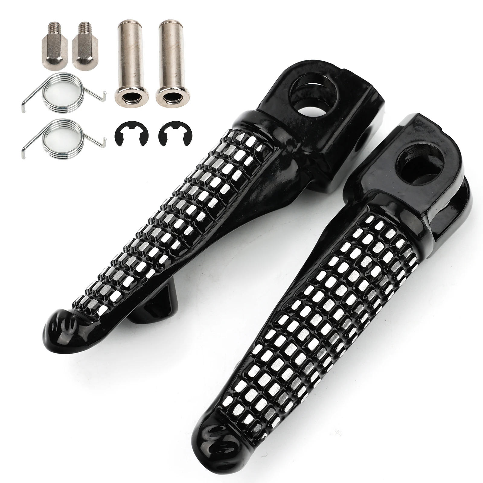 Motorcycle Rear Foot Rests Foot Pegs For Kawasaki ZX6R ZX636 2003-2020 ZX10R 2004-2013 ZX9R 1998-2003 Z800 2016 ZH2 2020 3