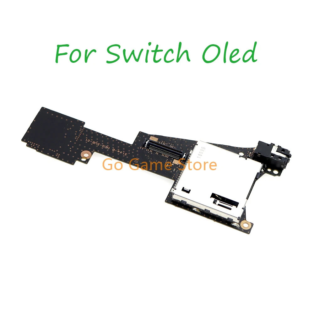 

1 шт. для Nintendo Switch Oled, слот для игровых карт с разъемом для гарнитуры, аудиоразъем, плата