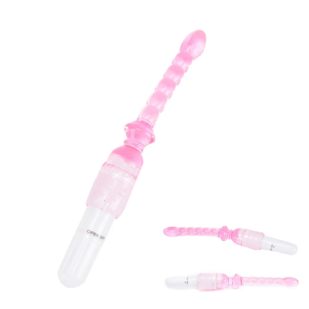 1/3 Pcs 9‘’ Jelly Vibrator Stick Long Anal Butt Plug Beads Silicone G-spot Massager Sex Toys For Couples Masturbation Dildo