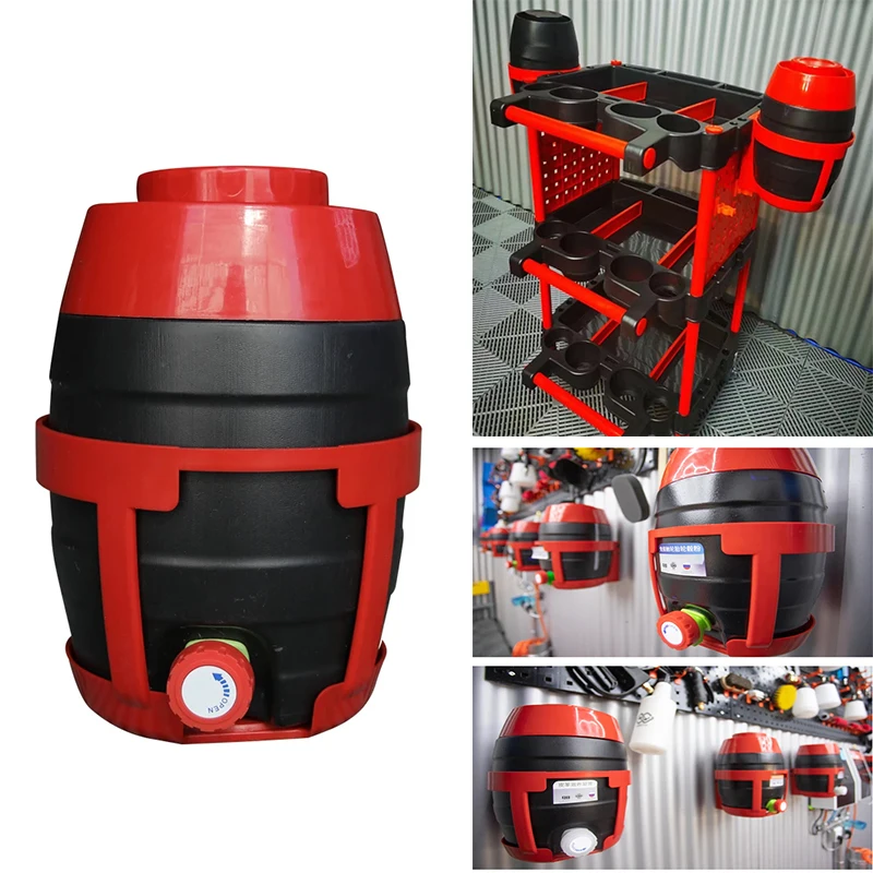 

Car cleaning agent distribution bucket Container Split Charging Bucket Separate Barrel Dividing Wax Dispenser With Faucet Switch