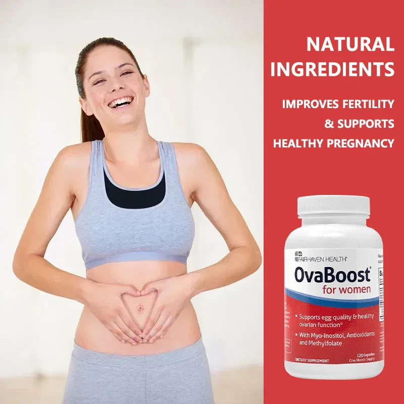 Inositol, Folic Acid, CoQ10 Extract, Antioxidants - Supports Ovulation, Egg Quality, Cycle Regularity