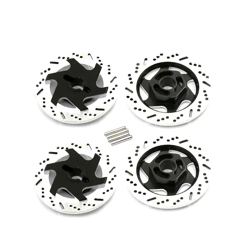 4pcs Metal Brake Disc Wheel Rim Box Metal Hex Adapter For 1/10 Sakura D4 Racing On-Road Rc Car Parts