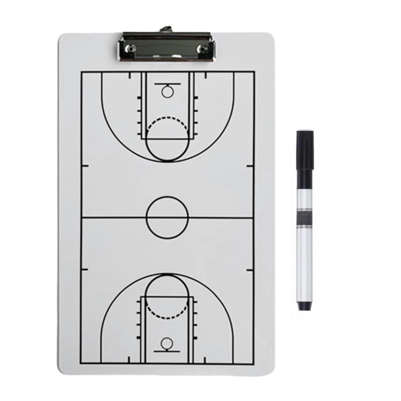 Tablero táctico voleibol y fútbol, ​​tablero estrategia entrenamiento portátil, borrados en seco voleibol, para para