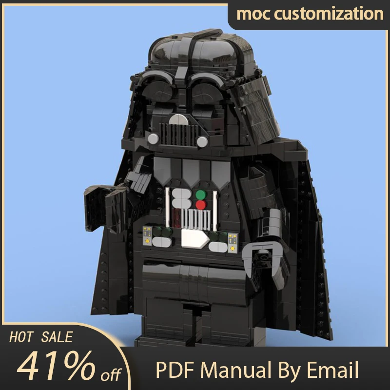 

1239PCS Star Battle MOC 1:6 Scale Vader Figure Sculptures Model Building Blocks DIY Ideas Child Education Assembling Toys Gift