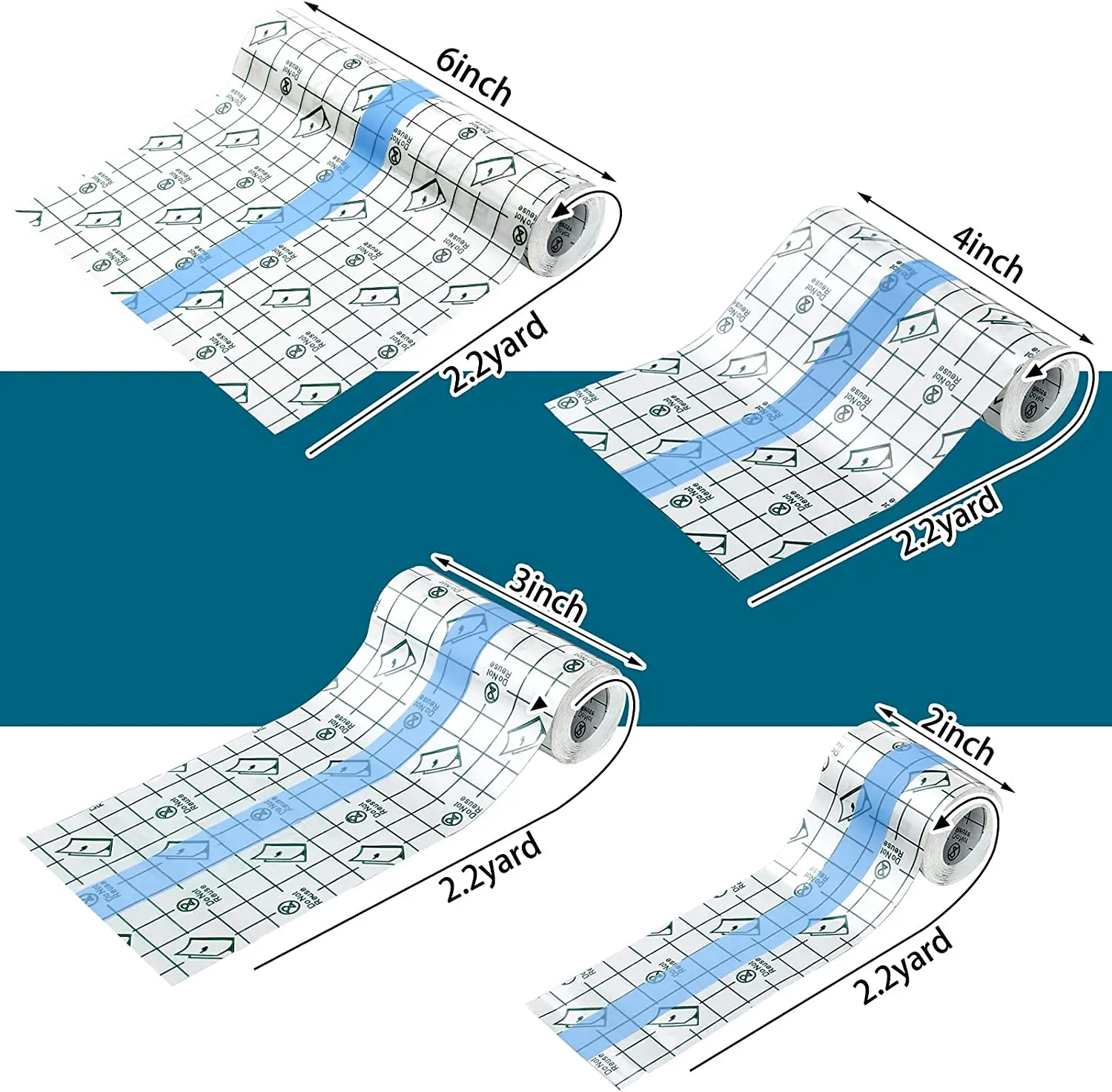 5m 10m Transparent Stretch Adhesive Bandages Waterproof Tape Clear Protective Bandage