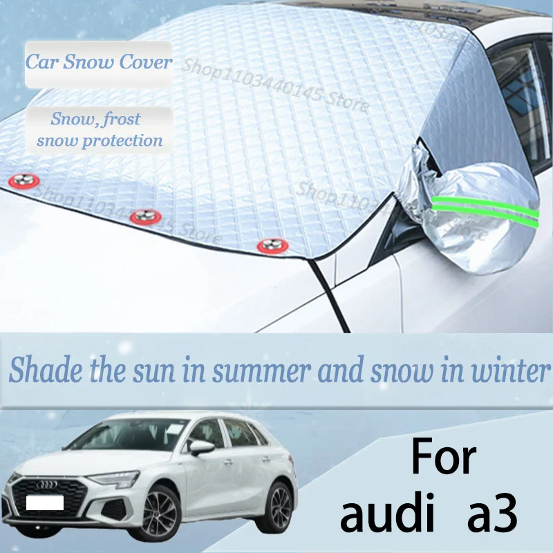

For audi a3 car Snow Windscreen, Snow, Frost, Dust and UV Visor, Winter car clothing, thick magnetic