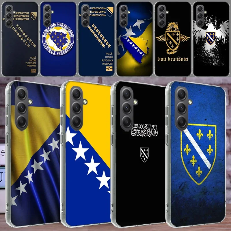 Bosnia and Herzegovina Passport Case For Phone Samsung Galaxy A12 A22 A32 A52 A52S A13 A23 A33 A53 A14 A24 A34 A54 5G A73 A42 A9