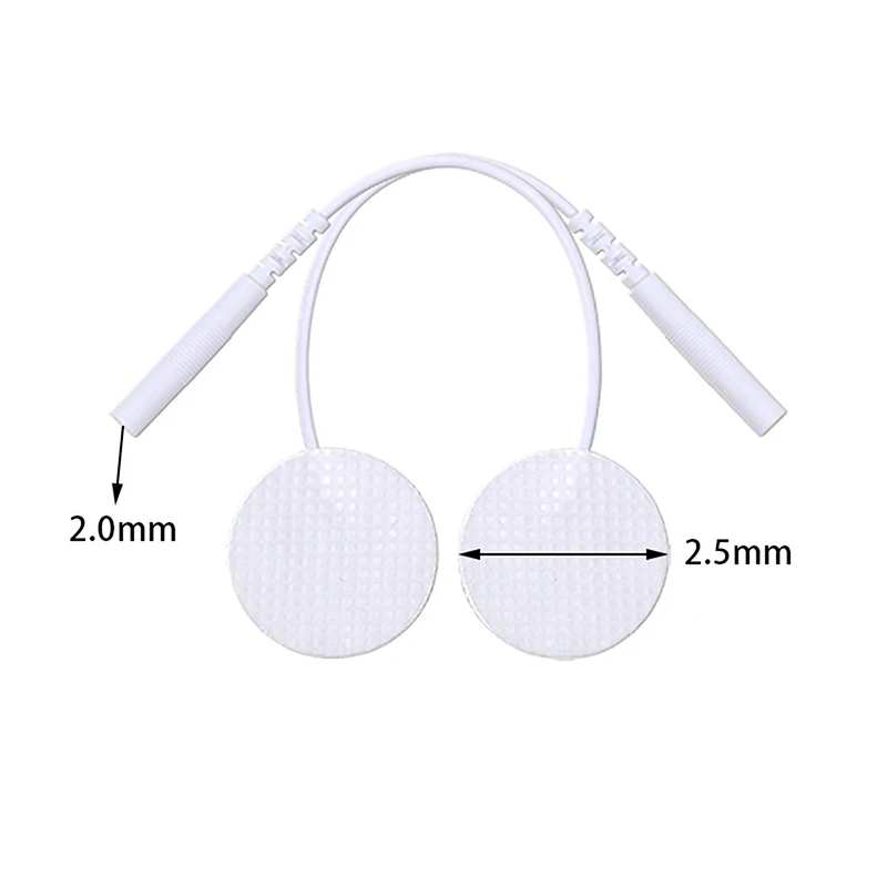 2 قطعة منصات القطب ذاتية اللصق مع هلام موصل ل EMS الكهربائية محفز العضلات نبض مدلك استبدال الملحقات #3