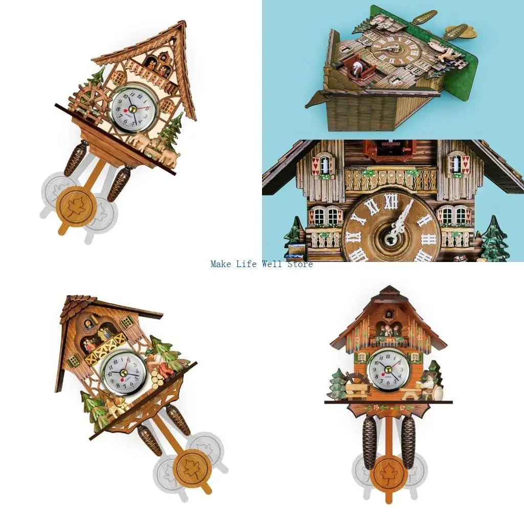 Reloj pared cuco madera fácil usar con preciso decoración reloj pared
