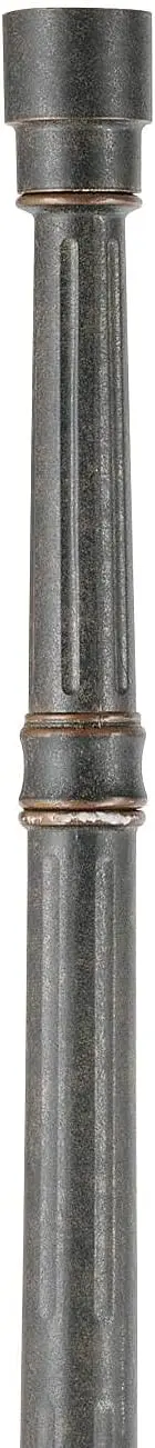 Hepworth Traditional Outdoor Light Post and Cap Base Veranda Bronze 76 3/4