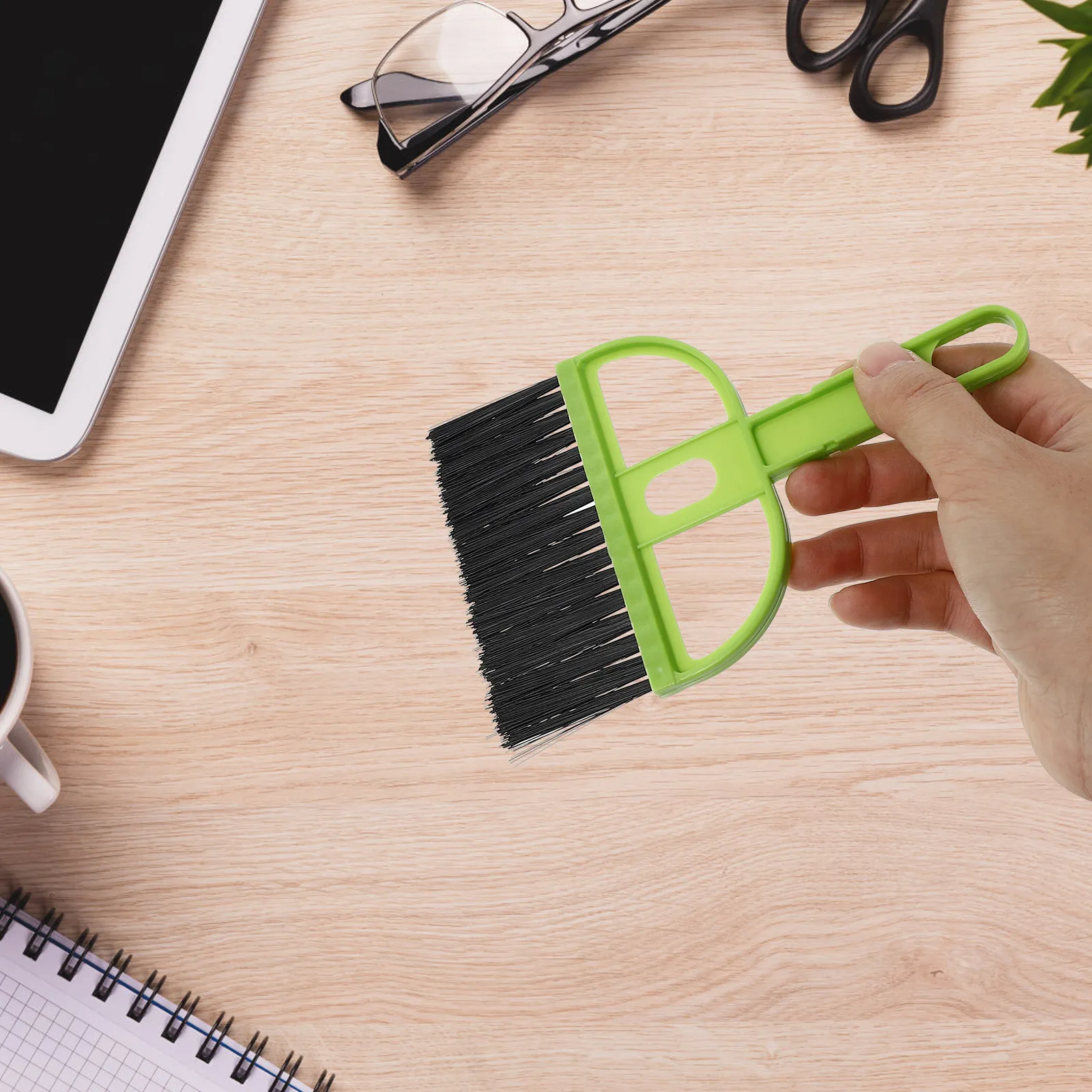6Sets Cleaning Broom Dustpan Set Mini Broom Desktop Shovel Brush Combination Keyboard Cleaning Small Brush Mini Dustpan