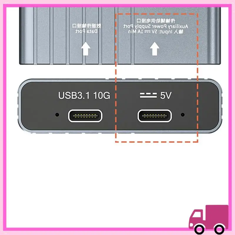 Compact Cfexpress Memory Card Type B + Type A 2-In-1 USB 3.1 Gen2 10Gbps Card Reader Adapter Dual Slot With USB C / USB A