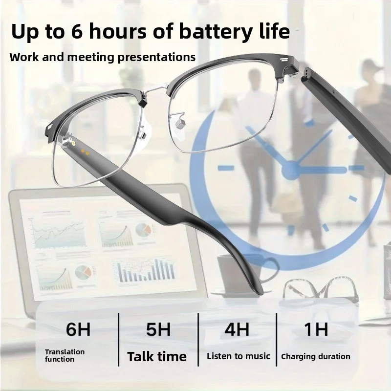 

Intelligent Gradient Intelligent AI Bluetooth Glasses Anti-UV Bluetooth Sunglasses