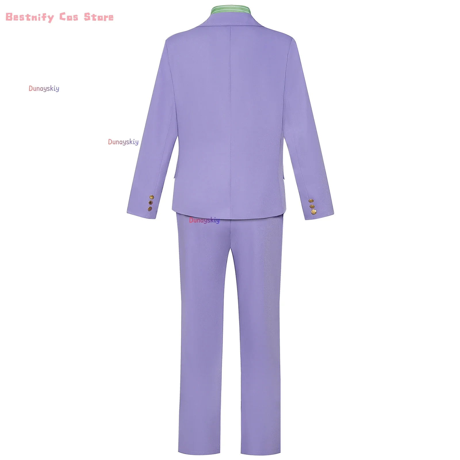 شعر مستعار كوسبلاي كيرا يوشيكاجي التأثيري أنيمي كوسبفريه شعر مستعار مثير للرجال ملابس عمال المكتب أنيمي غريبة بدلة موحدة أرجوانية ربطة عنق ديام