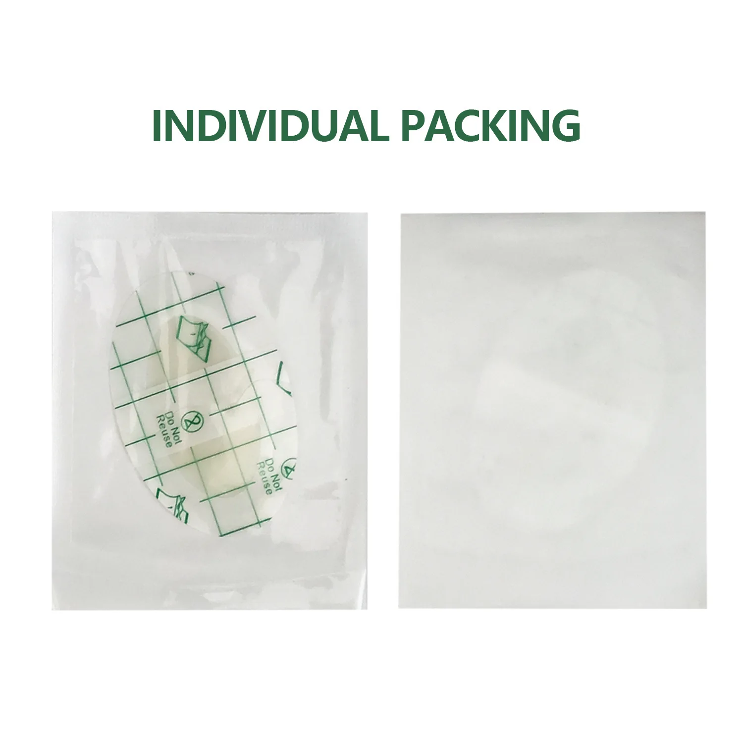 1box 5pcs Oval application Sterile hydrogel wound waterproof nursing dressing Surgical wound care healing Percolation adhesive