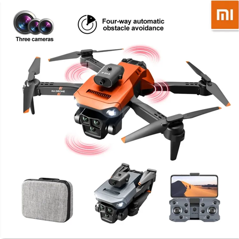 

XIAOMI MIJIA K6 Max Drone 8K GPS Professinal 3Cameras Wide Angle Optical Flow 4way Obstacle Avoidance Quadcopter Aerocraft Toys