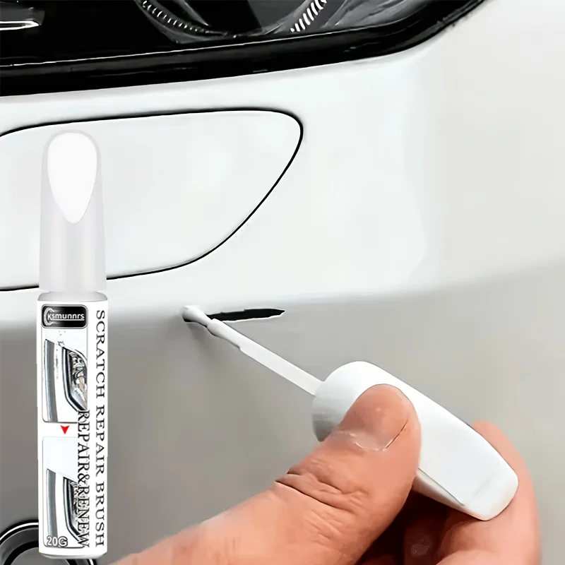 White car furniture touch-up brush: fixes wooden furniture, suitable for tables, chairs, door handles, car bodies, and more