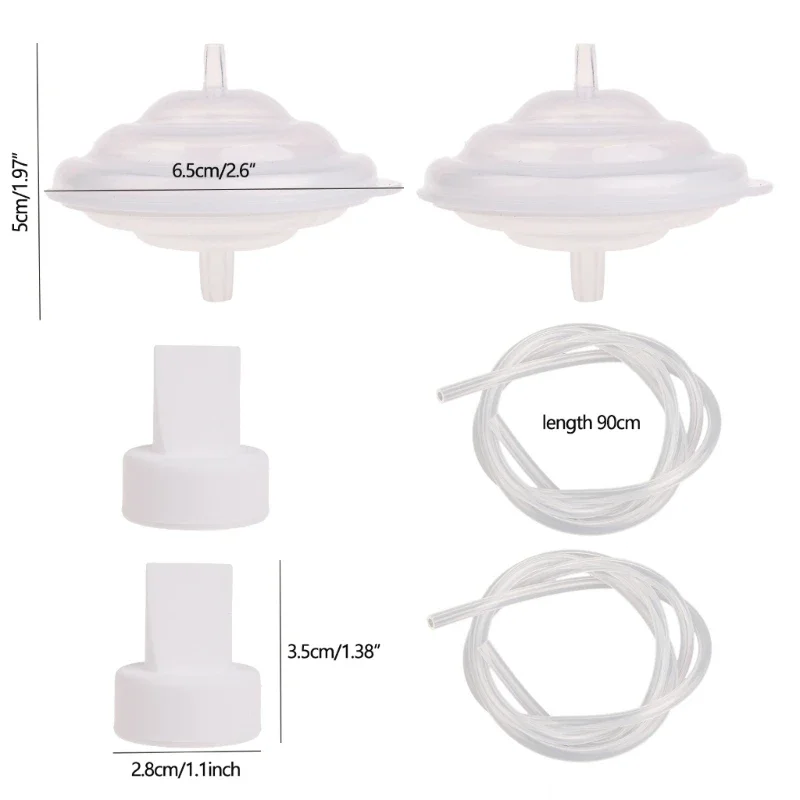 Conjunto tubos protetores refluxo atualizados para bombeamento sem complicações, acessórios bomba elétrica, e