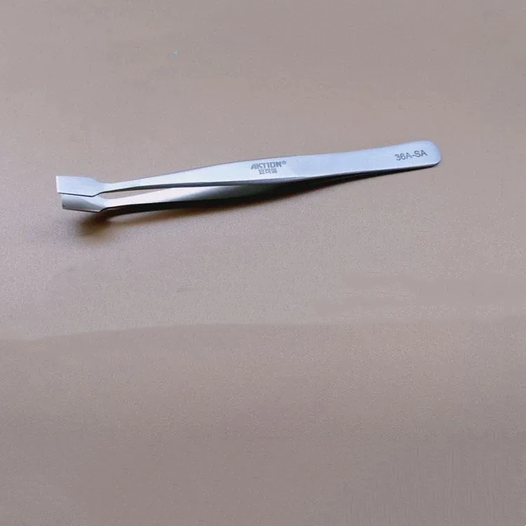 

Stainless Steel Wafer Tweezers 45 ° Angled Tweezers Silicon Wafer Gripping Tweezers Electronic Semiconductor Chip Gripper