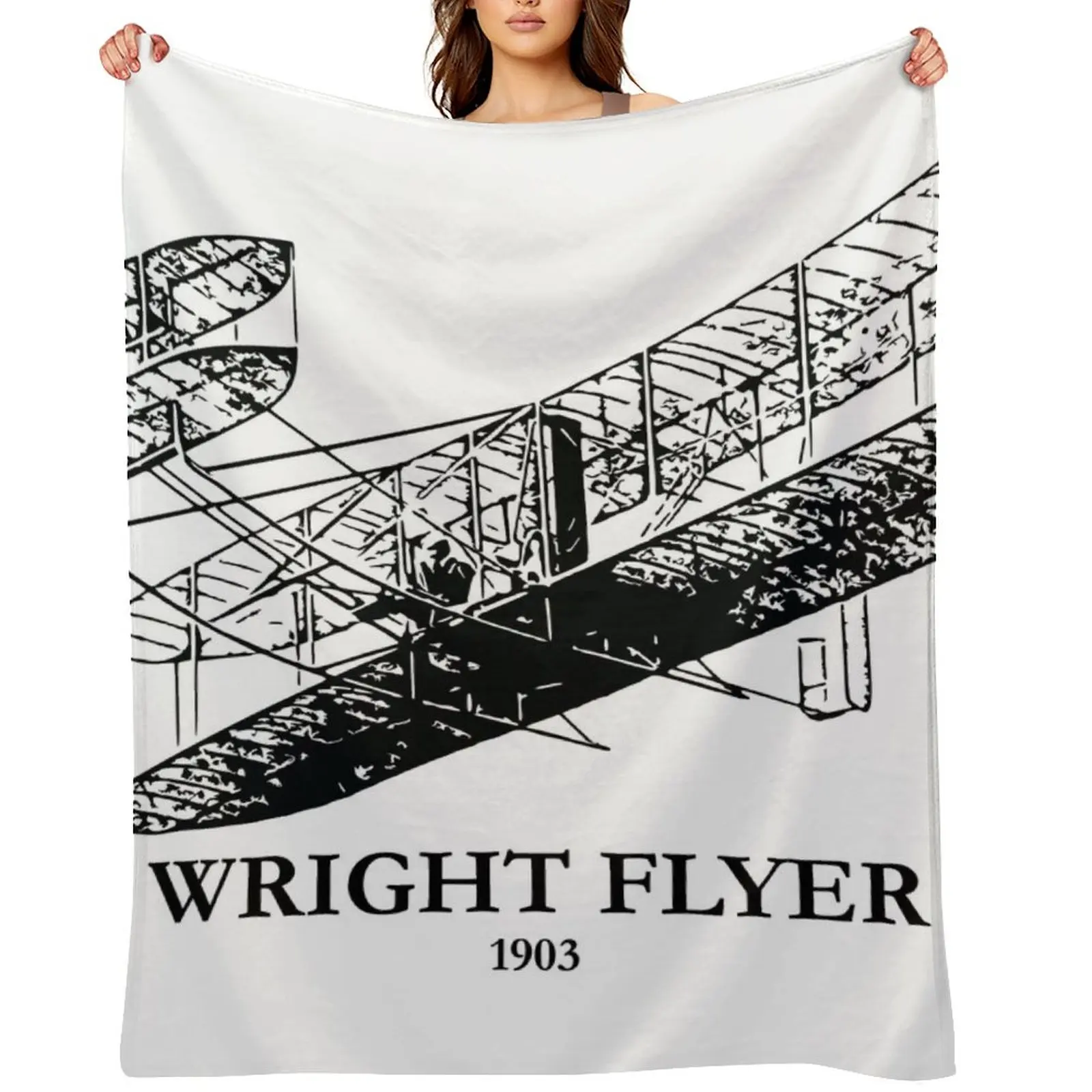Wright Flyer 1903 Überwurfdecke, Weihnachtsdekoration, Luxus-Stil, Luxusmarke, Cosplay, Anime-Decken