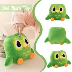 Green Owl Plush Toy Soft Stuffed Chubby Owl Plushie Cute Cartoon Animal Doll Pillow Room Decoration Gift Toy for Kid Baby Adult