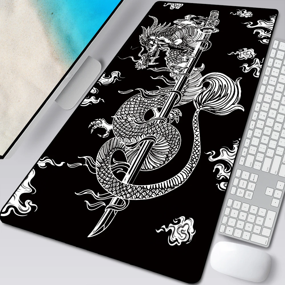 Dragon Mat Mousepad Gamer Office Mat Mouse Pad Light Gaming Room Accessories Desk Mat Art Keyboard Mats 900x400 Mausepad Company