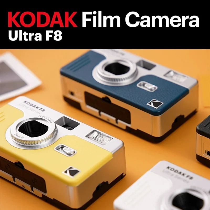 Fotocamera per pellicole Kodak Ultra F8 Kodak 135 Macchina per pellicole retrò non usa e getta Pellicola opzionale Kodak ColorPlus 200 da 35 mm con luce flash
